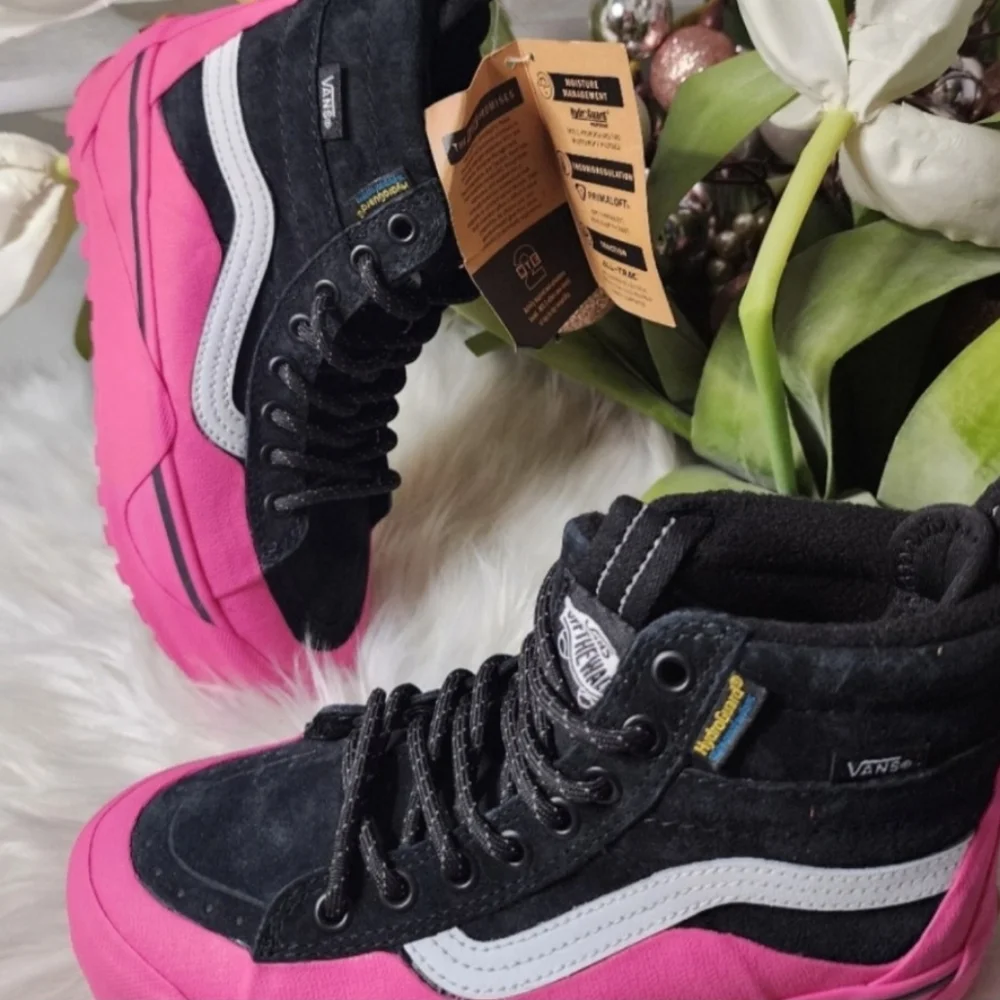 Vans Sk8-Hi Dip MTE-2 Black Pink High Top Boots Sneakers Women New